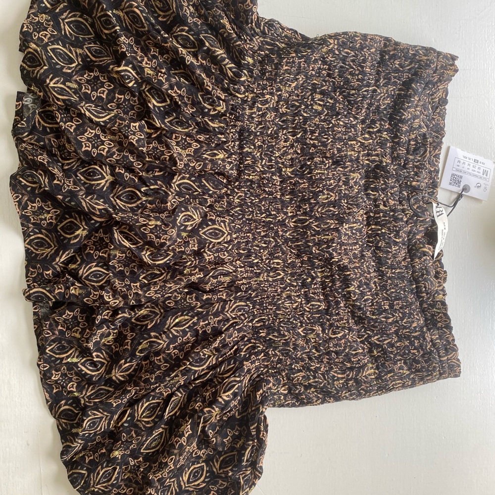Smocked skirt
